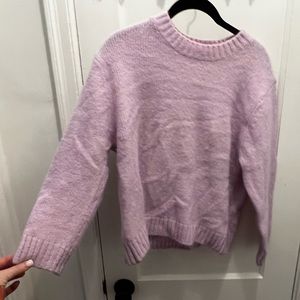 ZARA lavender cropped sweater